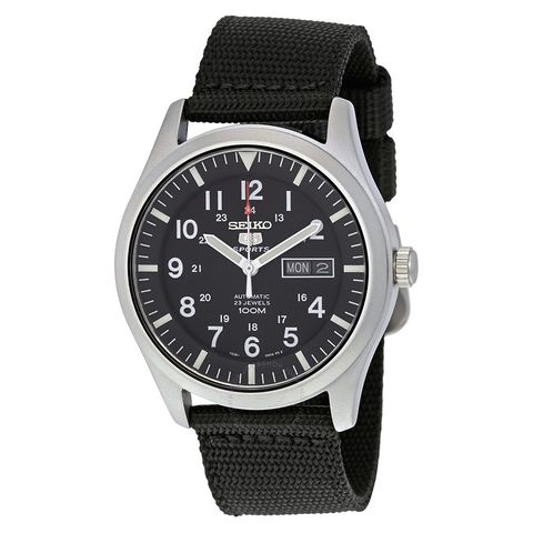 5 Sport Automatic Black Canvas Men's Watch SNZG15