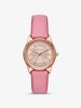 Colette Rose Gold-Tone and Leather Watch MK2817