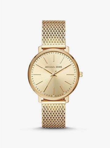 Pyper Gold-Tone Mesh Watch MK4339