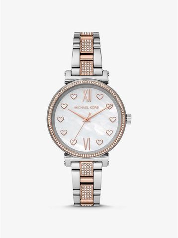 Sofie Pavé Two-Tone Watch MK4458