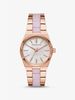 Channing Rose Gold-Tone and Acetate Watch MK6652