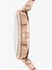 Oversized Parker Pavé Logo Rose Gold-Tone Watch MK6660