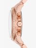 Oversized Blair Pavé Rose Gold-Tone and Acetate Watch MK6763