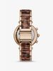 Oversized Parker Rose Gold-Tone Acetate Watch MK6832