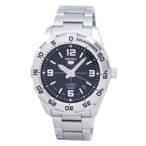 5 Automatic Black Dial Stainless Steel Men's Watch SRPB79J1