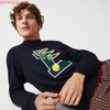 Áo Sweater Xanh Navy Chữ Xanh Lá Lacoste - New - SH7419 51 166