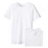 Set 3 Áo Cổ Tròn Trắng Lacoste 100% Cotton - New - TH332151 - TH899951 - TH345151