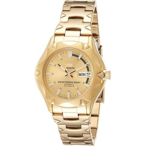 5 Automatic Gold Dial Men's Watch SNZ450J1