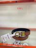 Dây Nịt Đen Nâu Mặt Bạc  Calvin Klein - New - RN129919