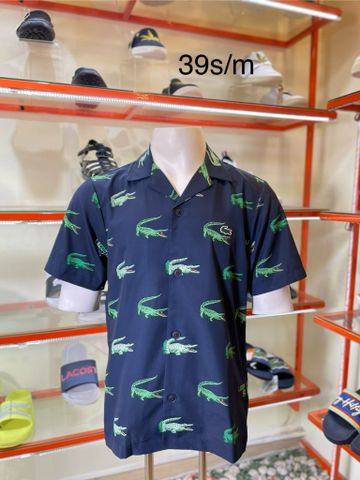 Áo Sơ Mi Tay Ngắn Xanh Navy Lacoste - New - CH561951166 - PC04