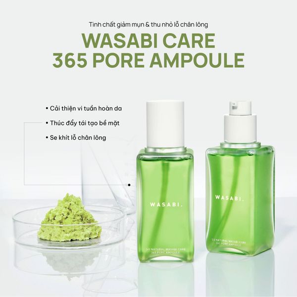  Tinh chất giảm mụn thu nhỏ lỗ chân lông WASABI 365 PORE AMPOULE 