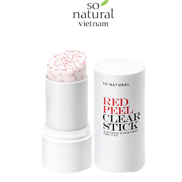  Sáp trị mụn Red Peel Clear Stick Pore Blackhead & Face So'Natural Hàn Quốc 