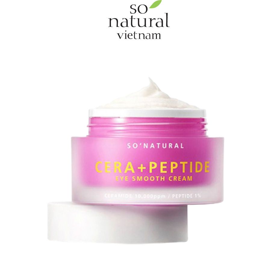 KEM DƯỠNG MẮT CERA + PEPTIDE EYE SMOOTH CREAM SO'NATURAL HÀN QUỐC