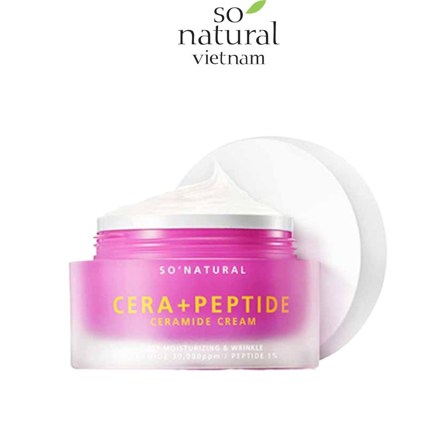 KEM DƯỠNG ẨM CERA + PEPTIDE CERAMIDE CREAM SO'NATURAL HÀN QUỐC