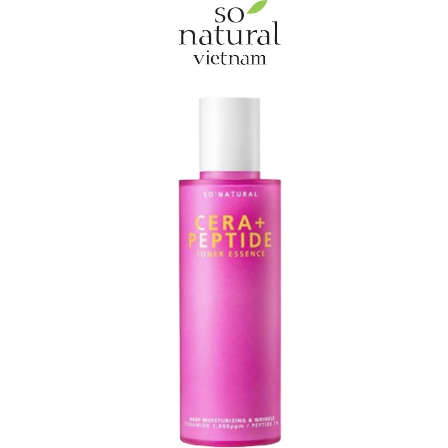 TONER DƯỠNG ẨM CERA + PEPTIDE ESSENCE SO'NATURAL HÀN QUỐC