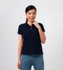  POLO NỮ 100% COTTON - Màu Đen 