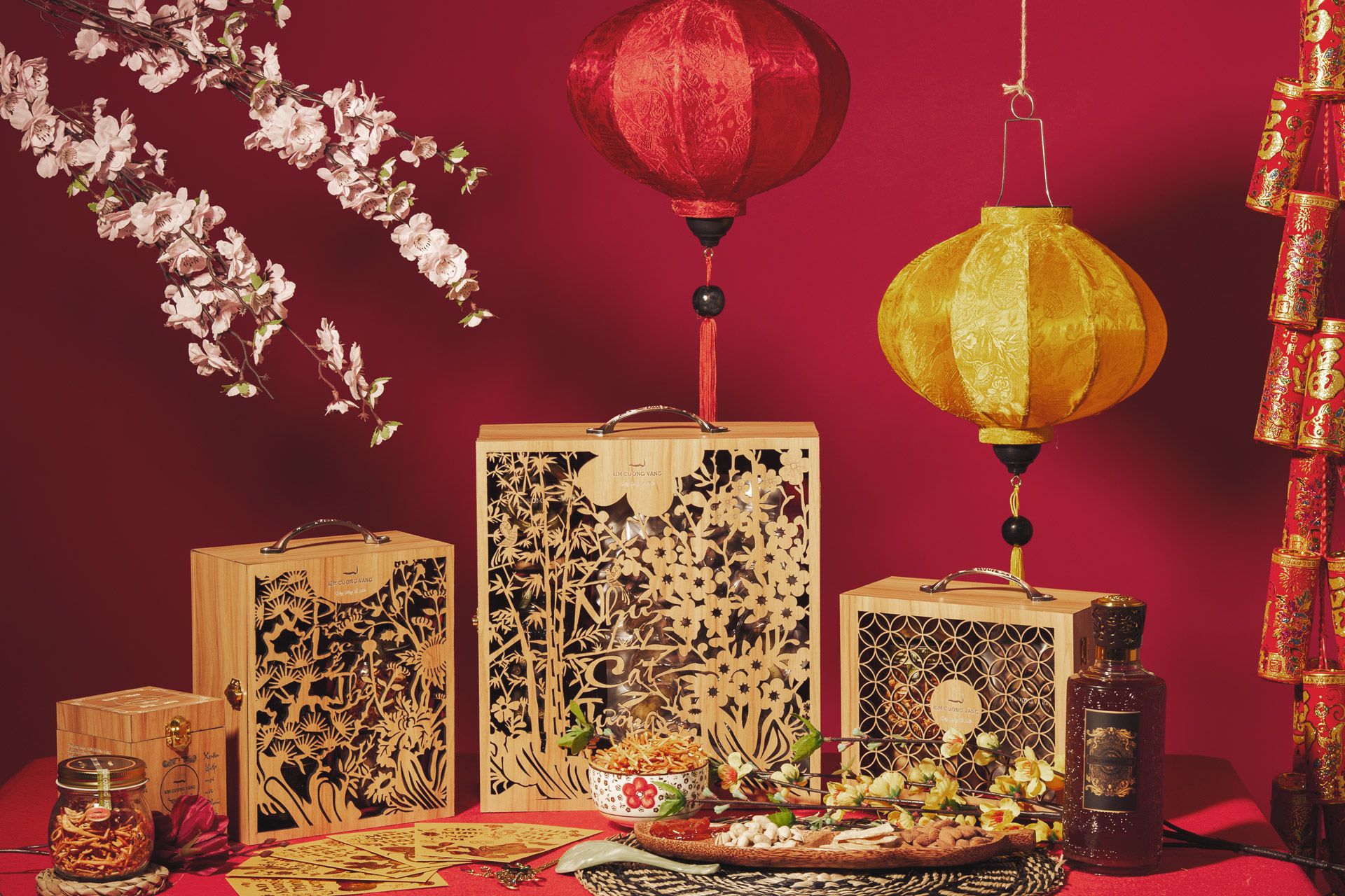 Bộ Quà Tặng NHƯ Ý CÁT TƯƠNG - KIM CƯƠNG VÀNG
