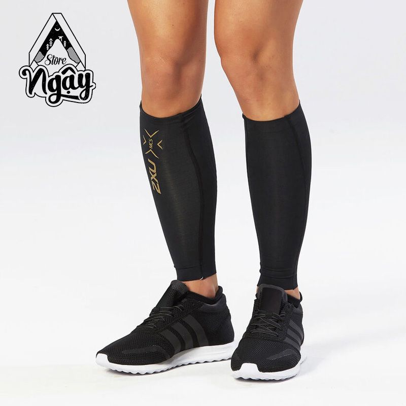 2XU ELITE MCS COMPRESSION CALF BLK/GLD