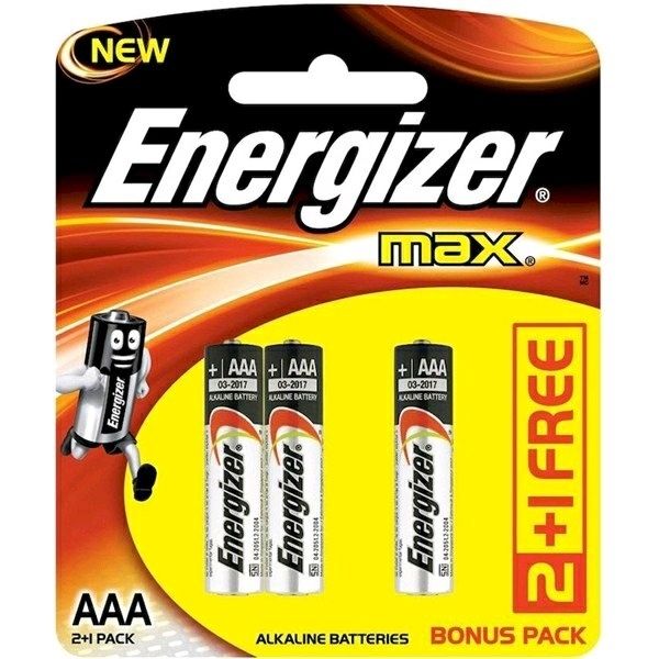 PIN ENERGIZER MAX E92 BP2+1 AAA
