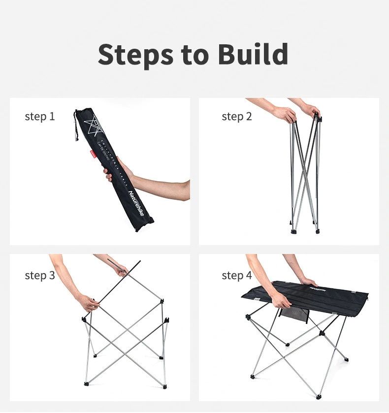 BÀN GẤP MẶT VẢI NATUREHIKE NH15Z012-L SIZE L