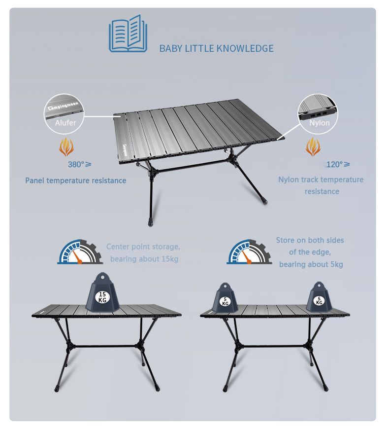  BÀN NHÔM DU LỊCH CAMPINGMOON T-520 