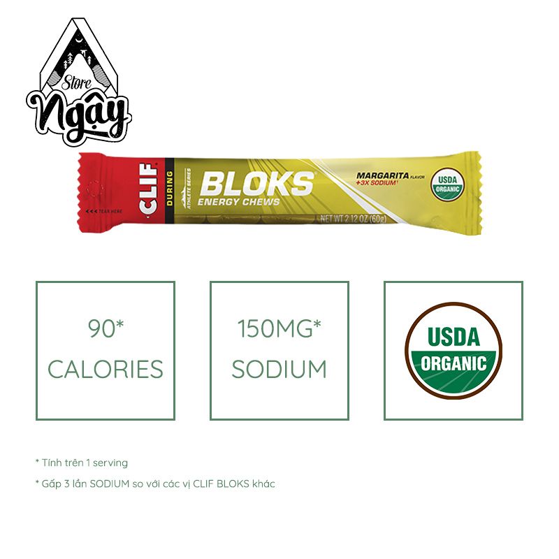  KẸO NĂNG LƯỢNG CLIF BLOKS ENERGY CHEWS 