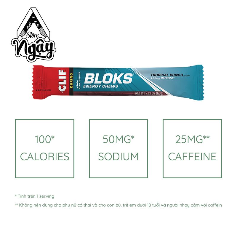  KẸO NĂNG LƯỢNG CLIF BLOKS ENERGY CHEWS 