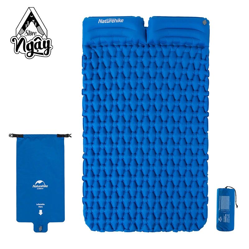 ĐỆM ĐÔI SIÊU NHẸ KÈM GỐI NATUREHIKE NH19Z013-P