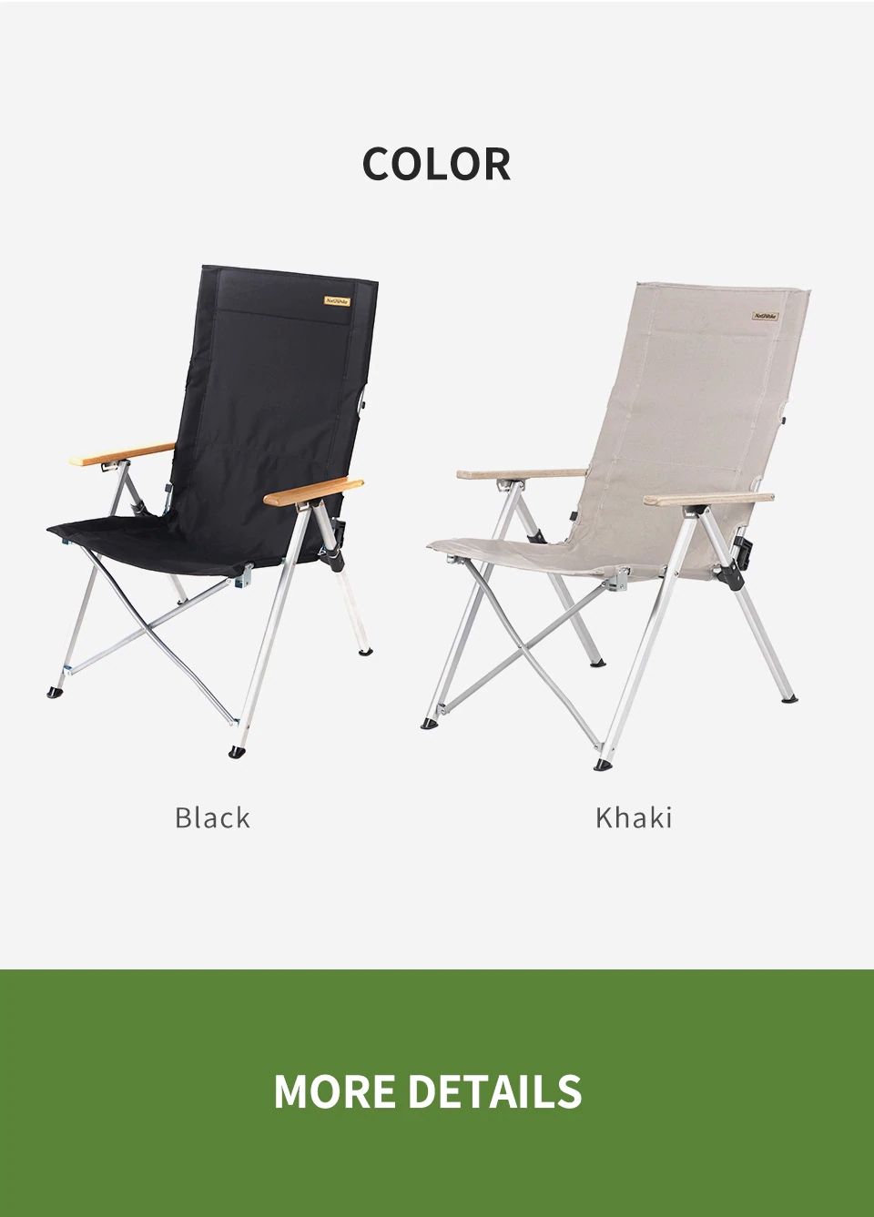 GHẾ THƯ GIÃN GẤP GỌN NATUREHIKE NH17T003-Y