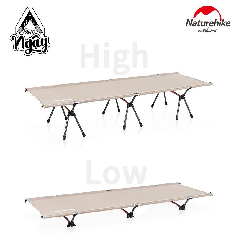 GIƯỜNG GẤP ĐIỀU CHỈNH ĐỘ CAO NATUREHIKE NH20JJ009