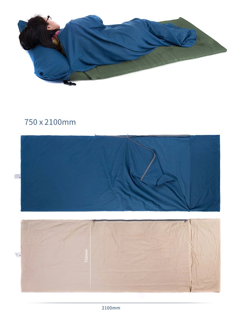 TÚI NGỦ COTTON LINER NATUREHIKE NH15S012-D NH15S012-E