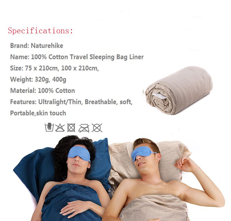 TÚI NGỦ COTTON LINER NATUREHIKE NH15S012-D NH15S012-E