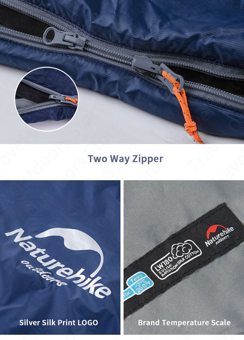 TÚI NGỦ MỎNG NHẸ NATUREHIKE LW180 NH15S003-D