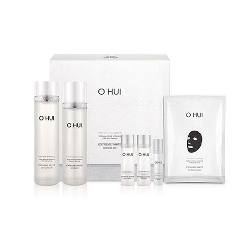 Set Dưỡng Trắng Ohui Extreme White Highly Enriched Whitening Mild Skin Formula