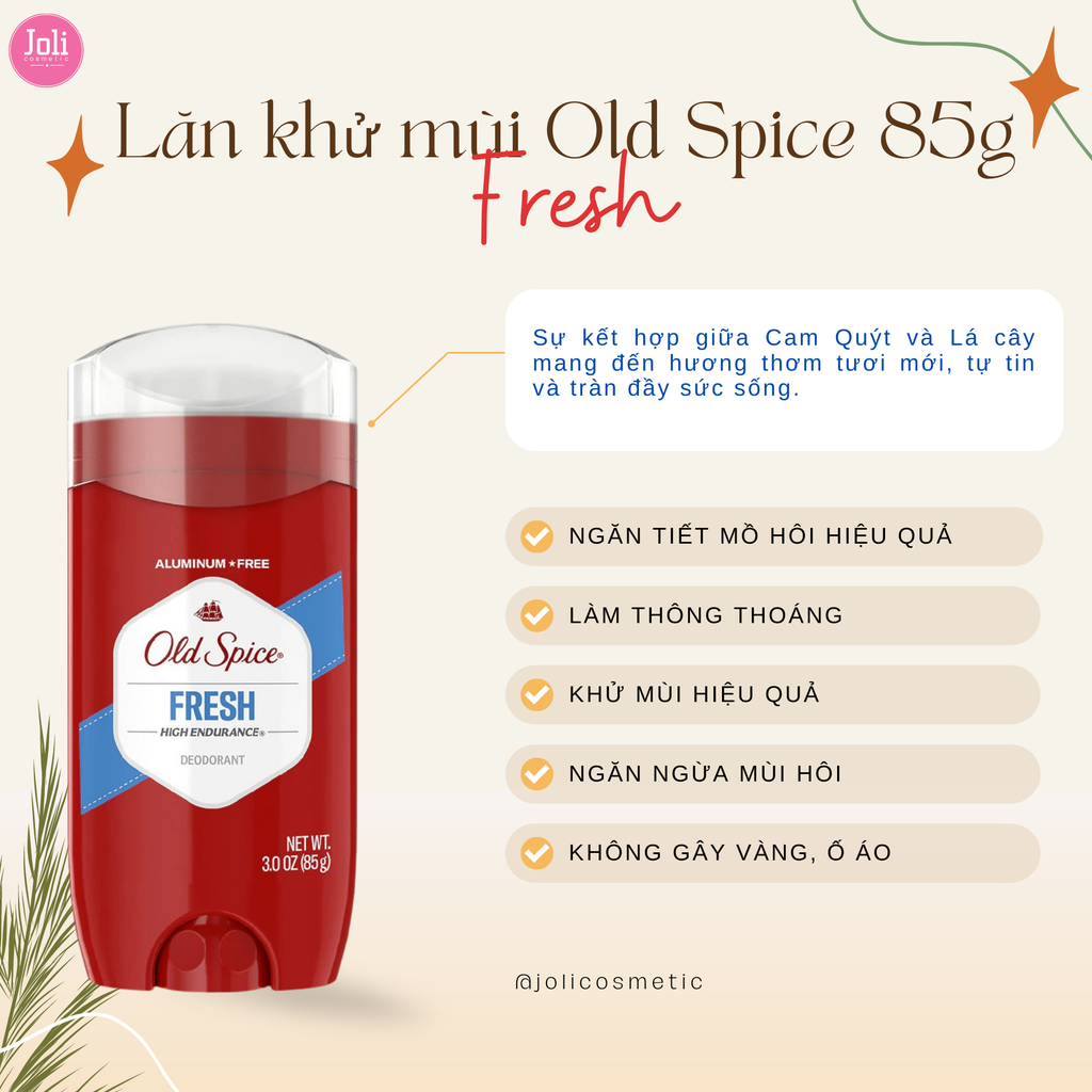 Sáp Khử Mùi Old Spice High Endurance Deodorant 85g