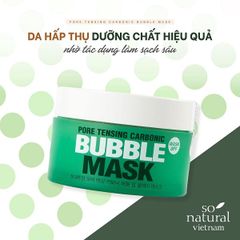 Mặt Nạ Đất Sét So Natural Pore Tensing Carbonic Bubble Mask 130g