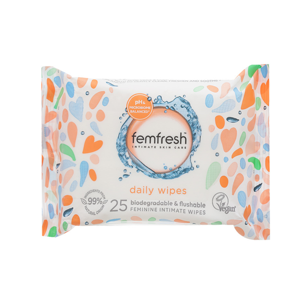 Khăn Ướt Vệ Sinh Vùng Kín Hằng Ngày Femfresh Intimate Skin Care Daily Wipes 25 Tờ