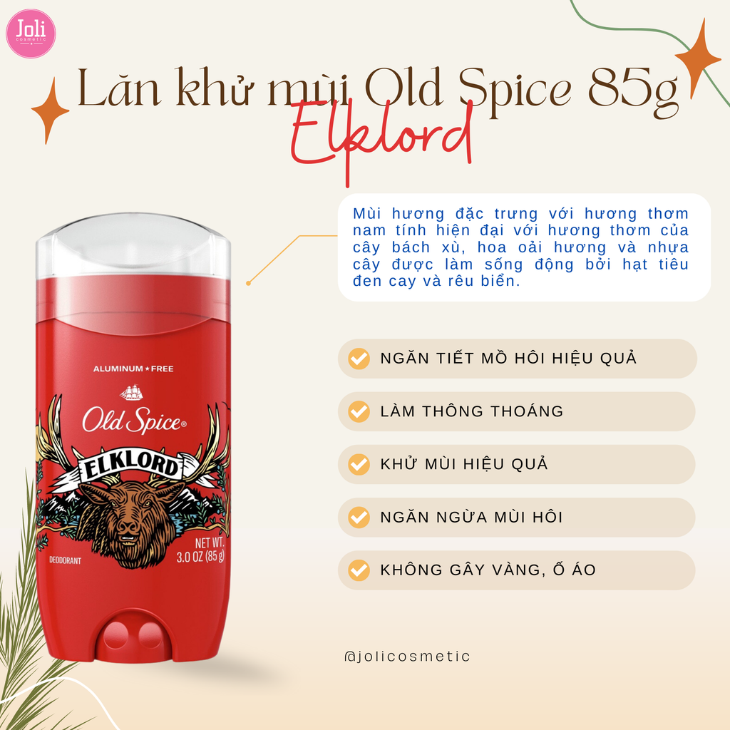 Sáp Khử Mùi Old Spice Long Lasting Protection Deodorant 85g