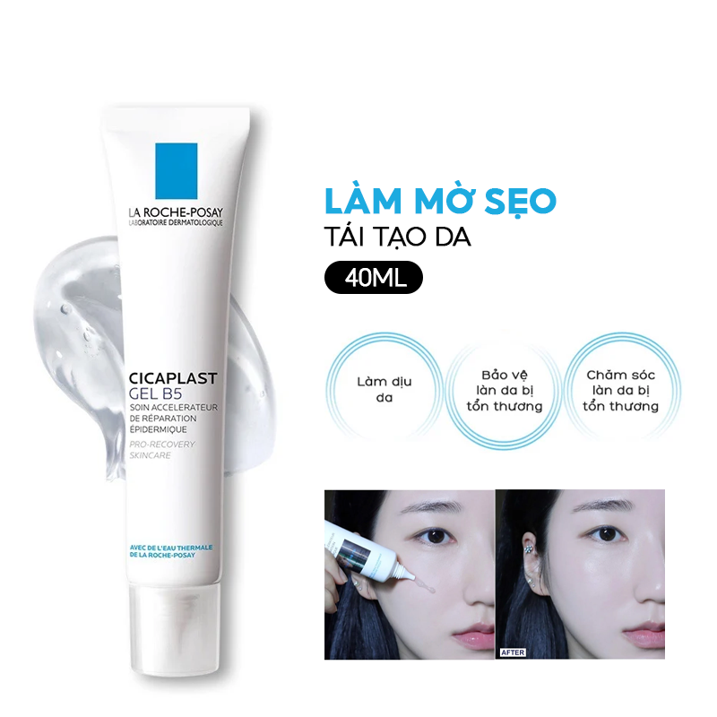 Gel Dưỡng Làm Mờ Sẹo Giúp Tái Tạo Da La Roche-Posay Cicaplast Gel B5 40ml