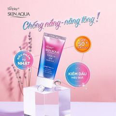 Tinh Chất Chống Nắng Hiệu Chỉnh Sắc Da Sunplay Skin Aqua Tone Up UV Essence Lavender SPF50+/PA++++ 50g