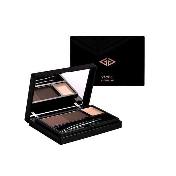 Bộ Kit Vẽ Mày + Che Khuyết Điểm Vacosi VM08 Natural Studio Eyebrow Kit Powder + Concealer 7.5g