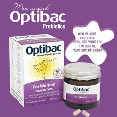 Men Vi Sinh Trị Viêm Vùng Kín Dành Cho Nữ OptiBac Probiotics For Women 30 Viên