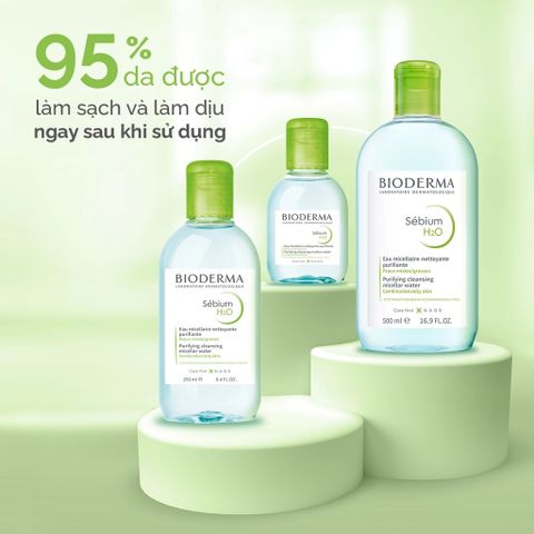 Nước Tẩy Trang Bioderma Dành Cho Da Dầu & Hỗn Hợp Sébium H2O