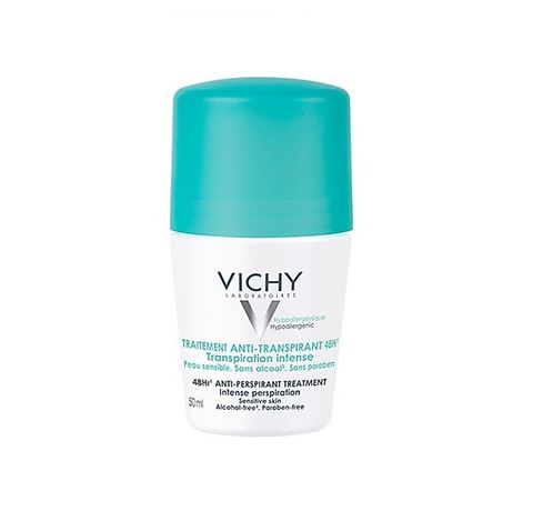 Lăn Khử Mùi Ngăn Mồ Hôi Giữ Khô Thoáng Suốt 48H Vichy Traitement Anti Transpirant 50ml