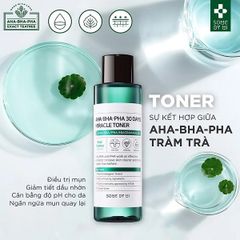 Nước Hoa Hồng Cho Da Mụn Some By Mi Miracle Toner AHA-BHA-PHA 30 Days 150ml