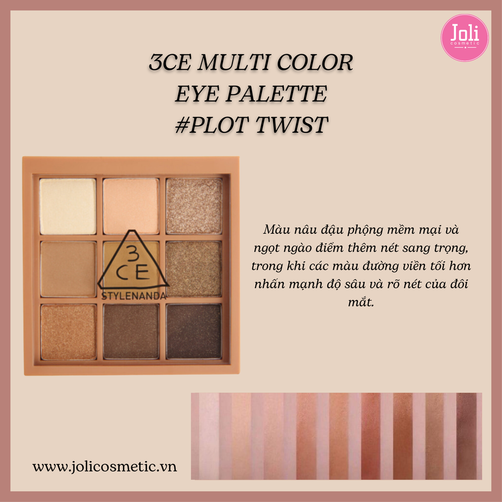 Bảng Phấn Mắt 9 Màu 3CE Multi Eye Color Palette