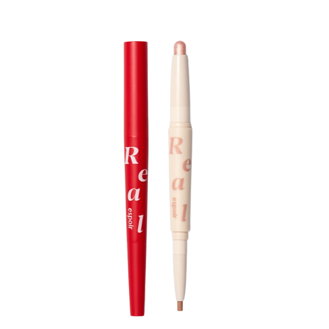 Bút Kẻ Mắt & Hightlight Có Nhũ Espoir Real Eye Dual Stick