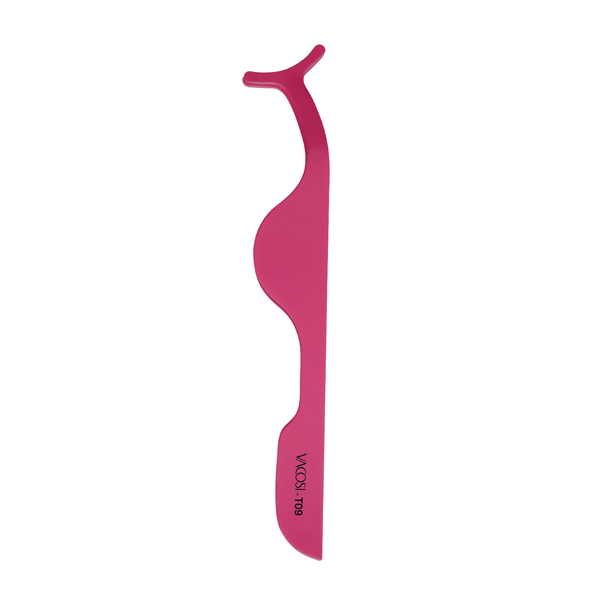 Nhíp Gắn Mi Giả Dáng Cong Màu Hồng Vacosi T09-01 Eyelash Tweezers Curved