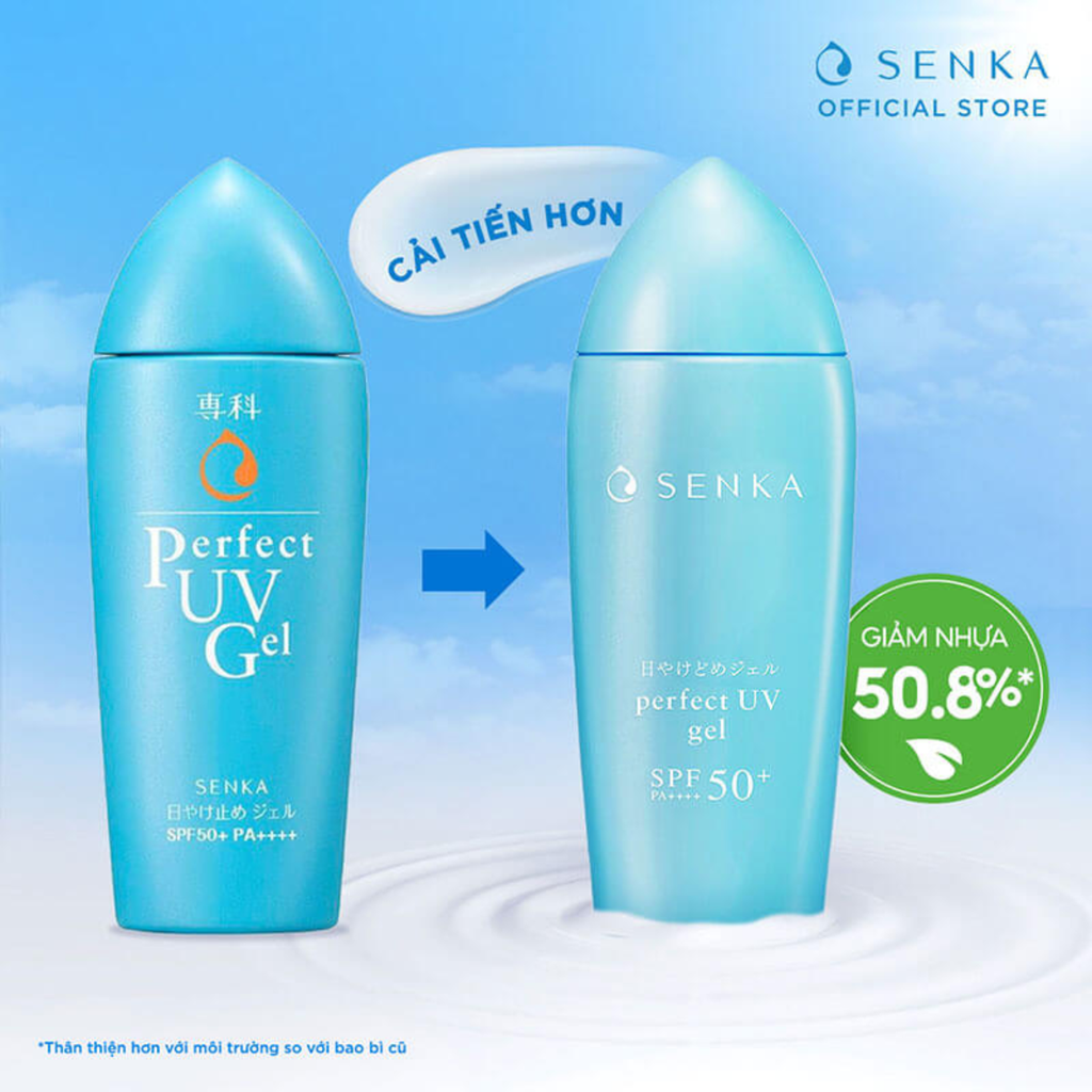 Gel Sữa Chống Nắng Dưỡng Ẩm Senka Perfect UV Gel SPF 50+ PA++++ 80ml