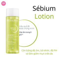 Nước Cân Bằng Cho Da Dầu & Hỗn Hợp Bioderma Sébium Lotion 200ml